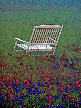 White Rocker In The Field_300dpi_Christopher Woods