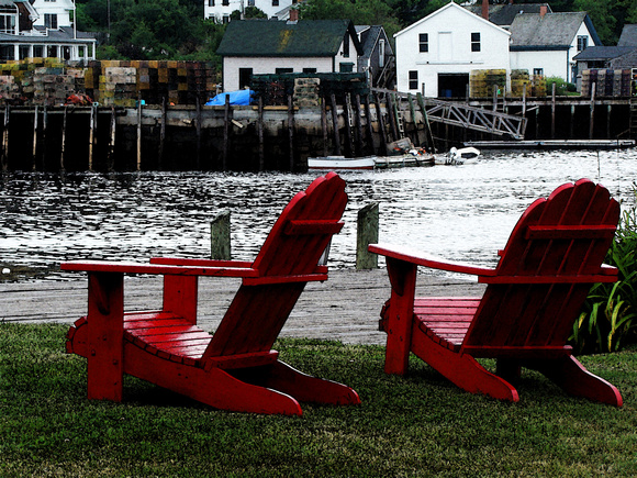 Red Chairs, Vinalhaven_300dpi_Christopher Woods